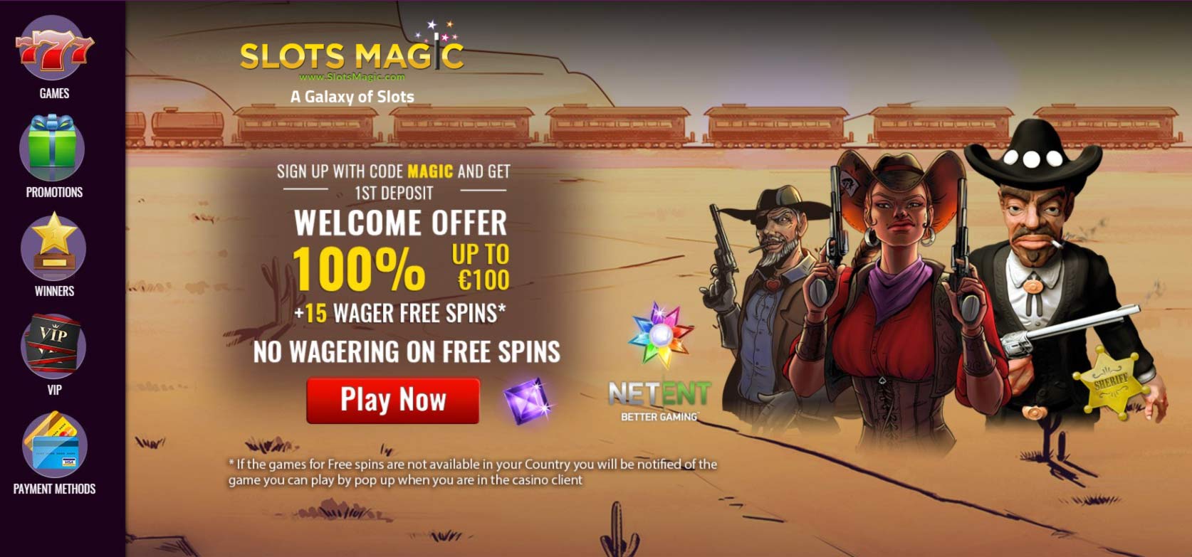 SlotsMagic Homepage